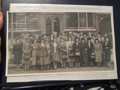 1948 Foto Humberstone konservative Damen mit Sir Cyril Osborne 25,5'' x 15''