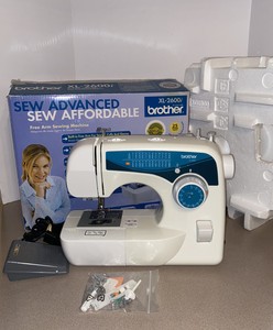 Brother Lightweight Xl 2600i Free Arm Sewing Machine With Buttonholer