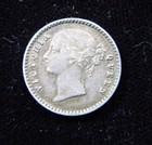 India British 2 Annas 1841 Silver Queen Victoria भारत h6310 Money Coin — photo 2