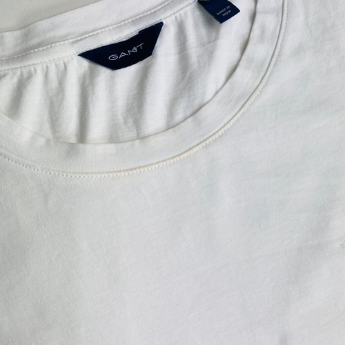 GANT White Original Crew Neck Long Sleeves T Shirt Size S - Picture 10 of 10