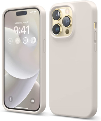 For Iphone 14 Pro Case Silicone Cover Shockproof Slim Anti-Scratch Microfiber