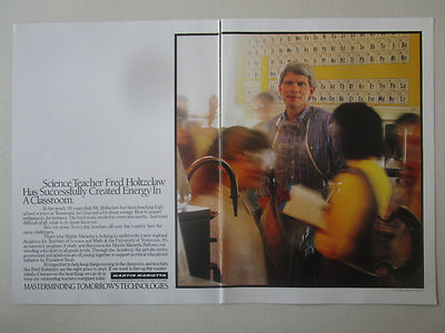 6-9/1990 PUB MARTIN MARIETTA SCHOOL SCIENCE LEHRER FRED HOLTZCLAW TENESSEE ANZEIGE