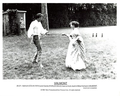 Valmont 1989 Movie Photo 8x10 Fairuza Balk Colin Firth Sword  *P96b