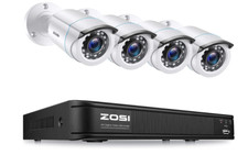 Sistema De 4 Camaras Vigilancia CCTV DVR 1080P HD Seguridad Para Casa Exterior