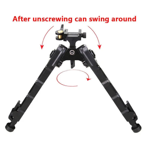 7.5 - 9" Adjustable Matte Hunting Rifle Bipod Lightweight for M-lock/Keymd Rail - Picture 14 of 24