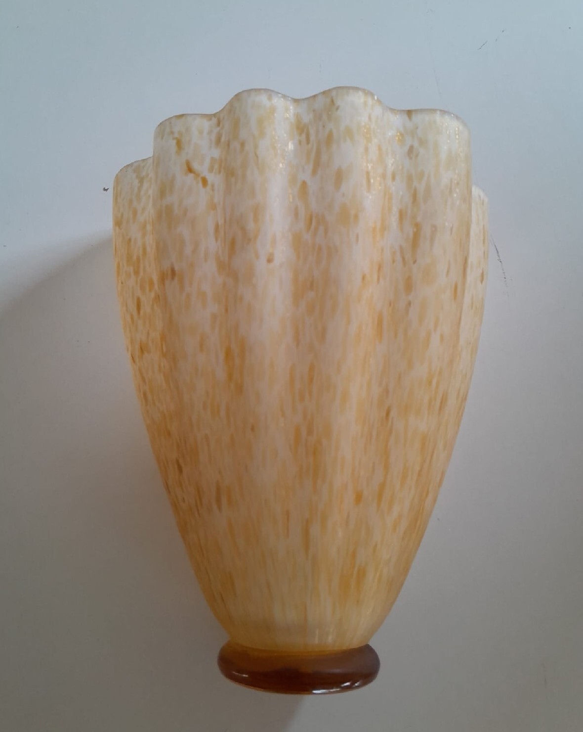 Applique da parete in Vetro di Murano ambra di Sylcom Lampada Classica 1 Luce
