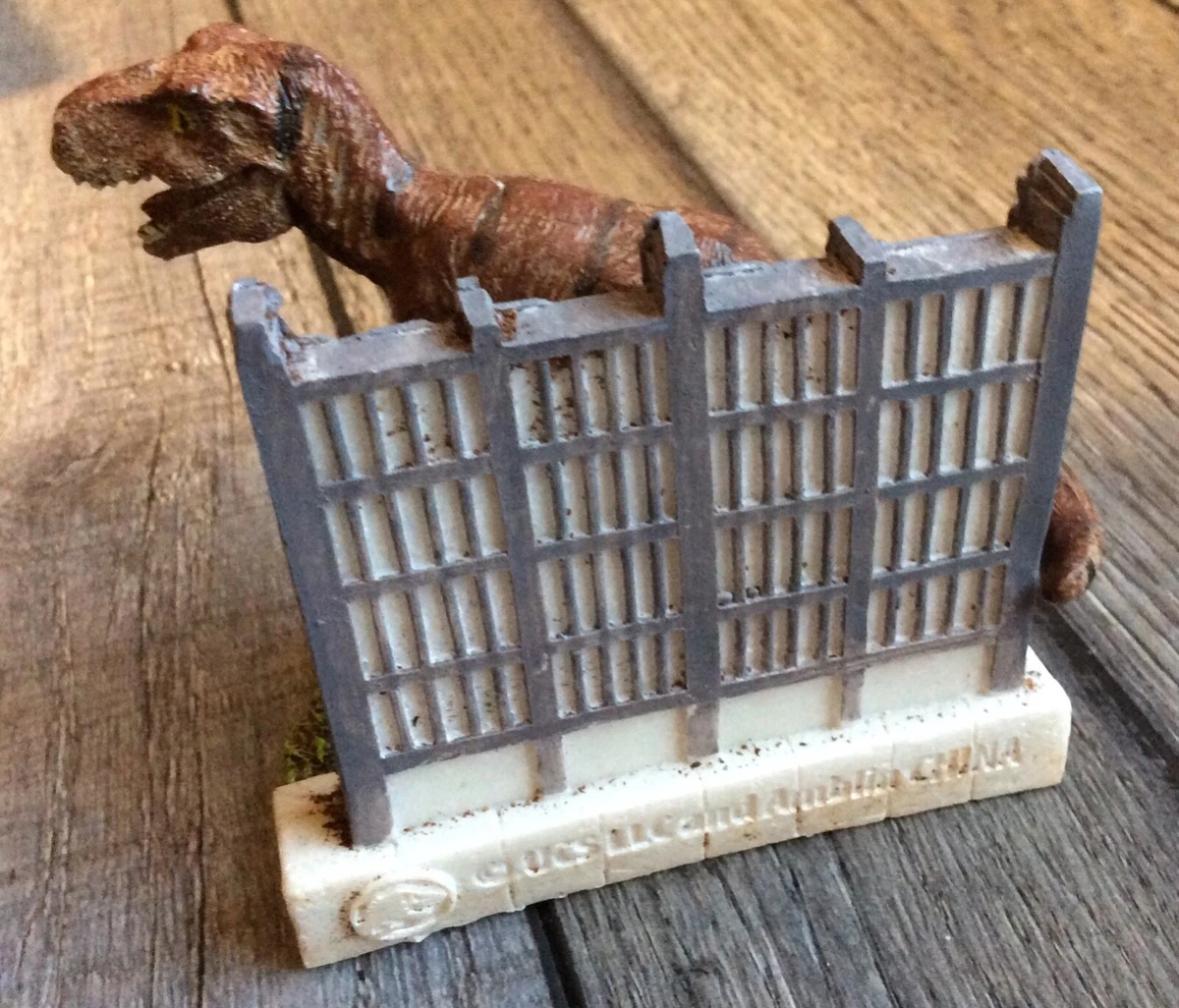 Jurassic Park Amblin T Rex Fence Toy Statue Paperweight eBay