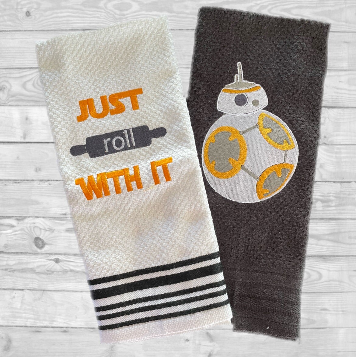 Disney Star Wars BB8 Embroidered Kitchen Hand Towels Just Roll