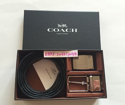 coach leather belt mens