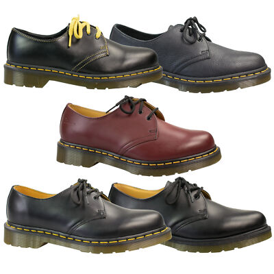 Martens Halbschuhe 3-loch 1461 Schwarz Cherry Virginia Atlas  Größenauswahl
