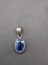 Rare Deep Deep Blue Kynite Sterling Silver 925 Pendant Sale