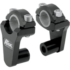Rox Black Elite 2" Pivoting Risers For 7/8" & 1 1/8" Handlebars Flexx Bars ATV