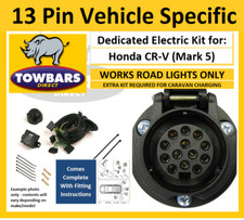 13 Pin Towbar Electrics Wiring Kit for Honda CRV 2018> CR-V Vehicle Specific RL