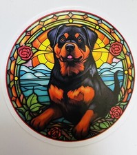 Rottweiler Dog 2  Vinyl Sticker for Phone, Car, Laptop, Bottle, Notebook, Memory
