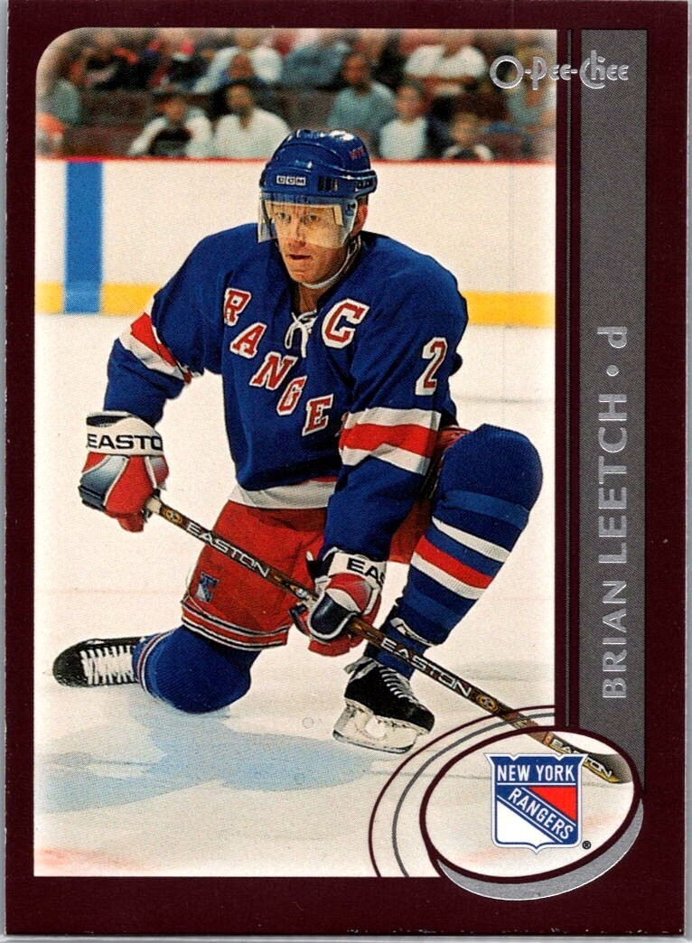 Brian Leetch #57 2002-03 O-Pee-Chee Hockey Card LP