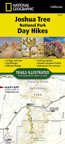 Joshua Tree National Park Day Hikes Map (National Geographic Topographic Map