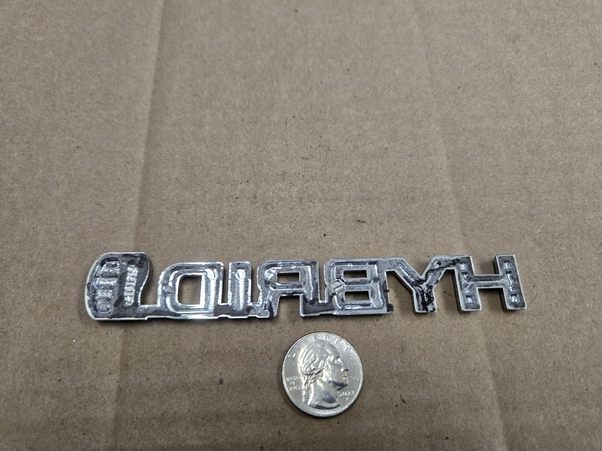 2016-2022 Toyota Prius Hybrid Passenger Right Fender Emblem Badge