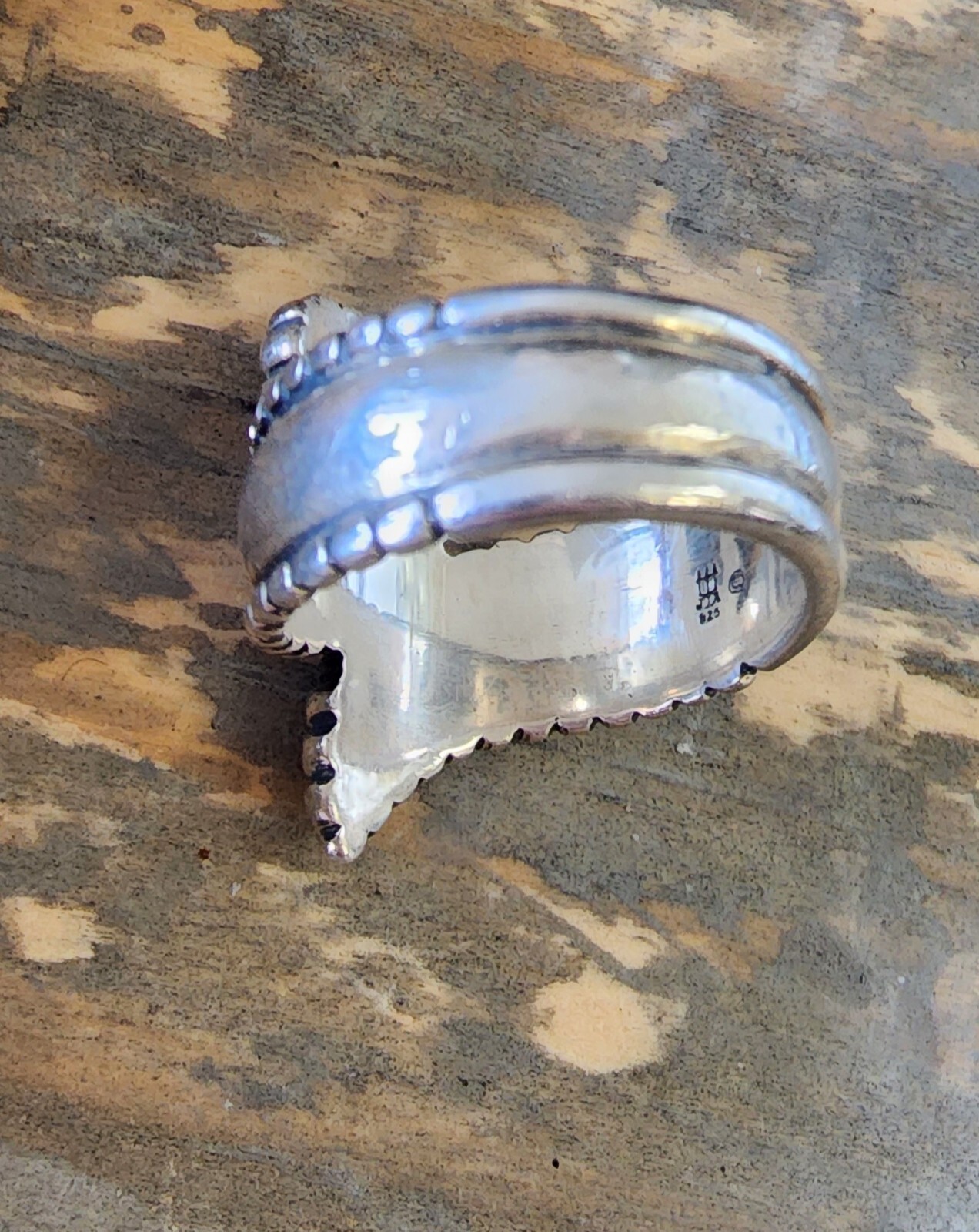 Retired James Avery Paisley Beaded Ring Size 6 Fits 5… Gem