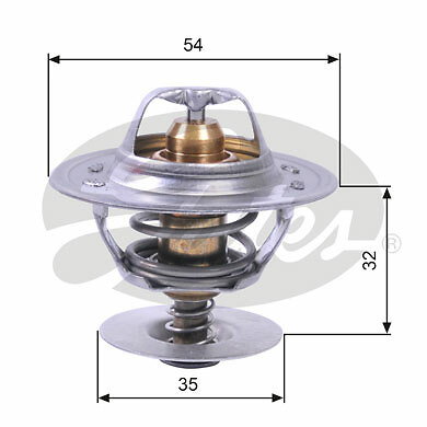 Gates Coolant Thermostat Fits VW Audi Skoda Seat Ford Porsche - TH11287G1 - Picture 2 of 6