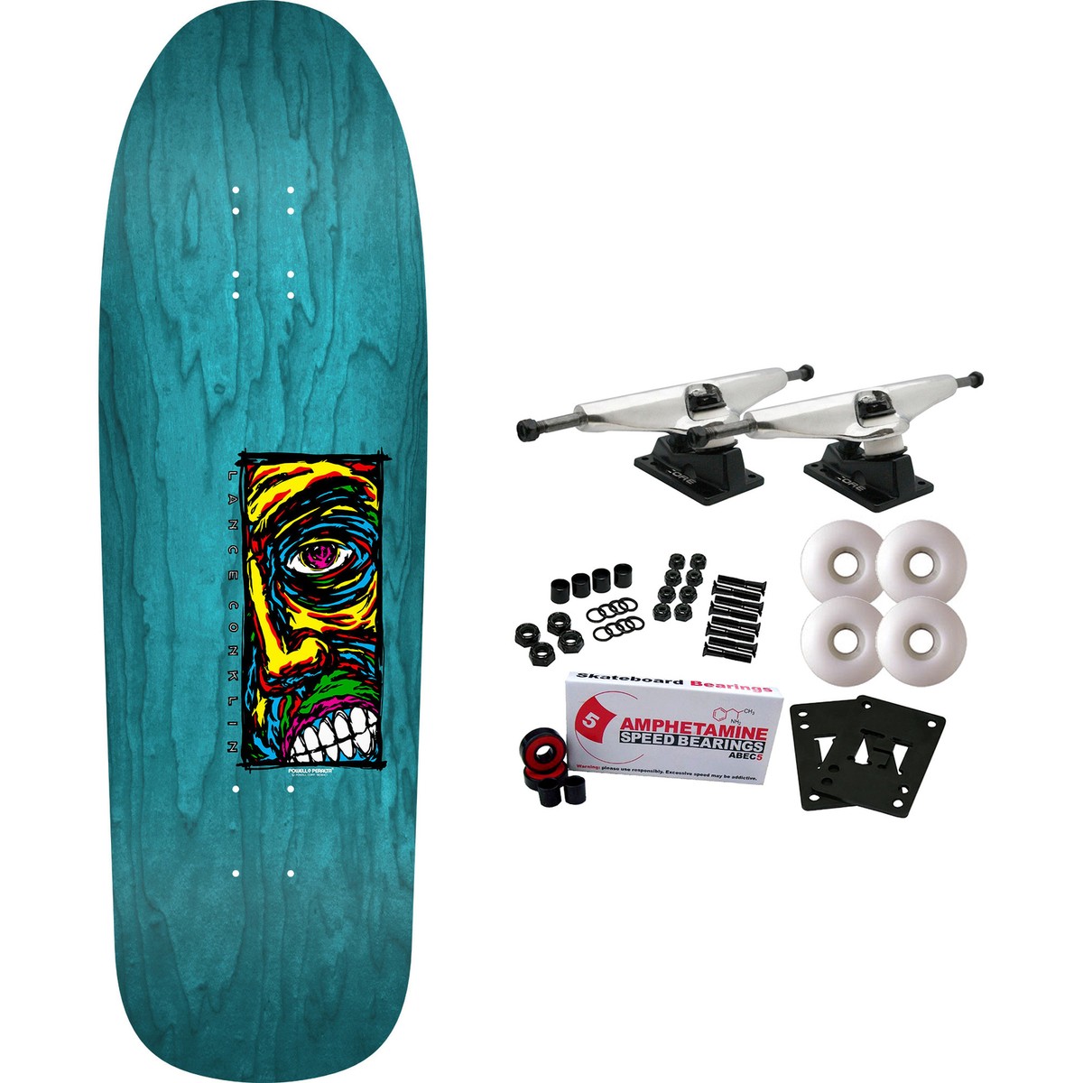 Powell Peralta Skateboard Complete Lance Conklin Face Old School