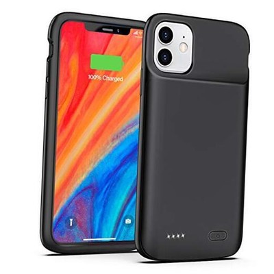 Battery Case for iPhone 11, 5000mAh Slim Portable Protective Charging Black