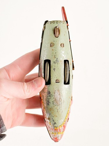 X-2 Space Rocket – Masudaya – Japan Friction Tin Toy Space Race Vintage 1950’s - Picture 8 of 11