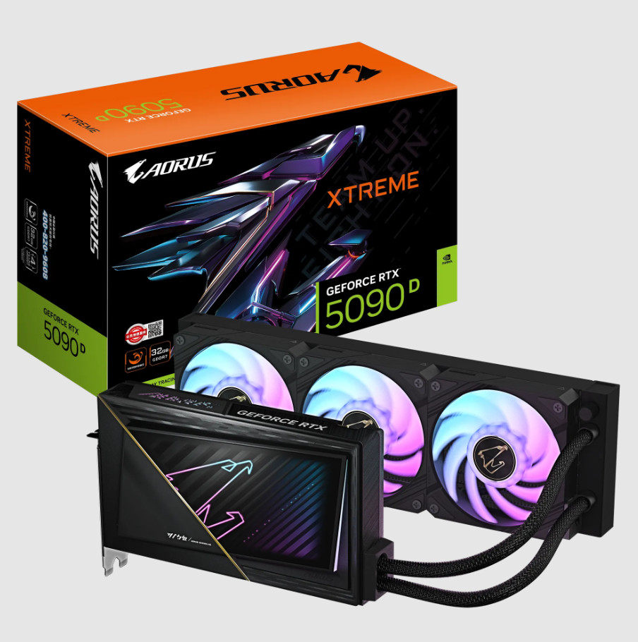 Gigabyte AORUS GeForce RTX 5090 D XTREME WATERFORCE 32G Graphics card