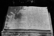 Digital black and white image picture Holy Bible Psalm 23 photo by Paige
