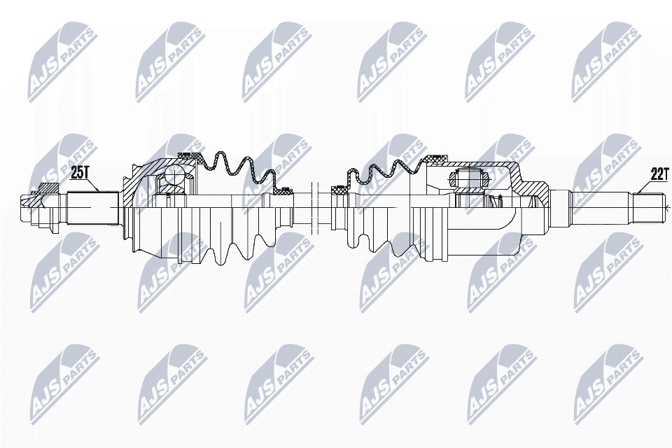 DRIVE SHAFT NPW-CT-071 FOR PEUGEOT CITROËN NEMO/MPV/Box/Body/MPV 8HS 1.4L 4cyl - Image 7