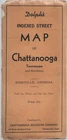 Map of Chattanooga Tennessee and Environs - Dolph's circa 1946 USA -Rossville GA