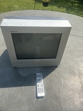 Tested  Working RCA TruFlat 14" CRT TV 14F400T Retro Gaming With Remote