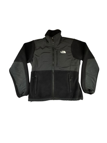 The North Face Womens Jacket Small Black Fleece Full Zip Hiking Casual Denali a6 - Picture 1 of 13