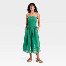 Women's Strapless Midi Sundress - Universal