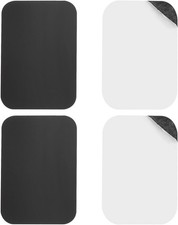 Replacement Metal Plates Black Thin Adhesive Back Magnet Stickers for Magnetic