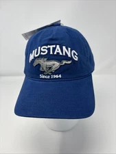 Ford Mustang Hat "Since 1964" Snapback Cap Blue Open Road New.