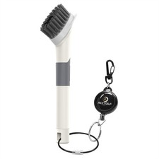 Golf Club Cleaner Brush Retractable Golf Water Brush With Retractable Hook