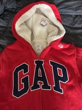 Gap Heavyweight Sherpa Zip Hoodie Kids XXL 14-16
