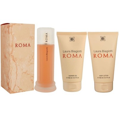 Laura Biagiotti Roma 100 ml EDT & 150 ml Bodylotion & 150 ml Duschgel Set