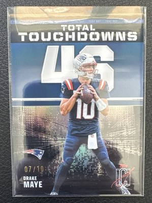 2025 Topps Signature Class Zone Out Total Touchdowns Drake Maye ZO-16 07/10