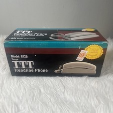 NEW - Vintage Corinth Cortelco ITT Trendline 8125 Taupe Push Button Wall Phone