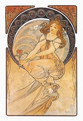 The Arts: Painting Alphonse Mucha Poster Print