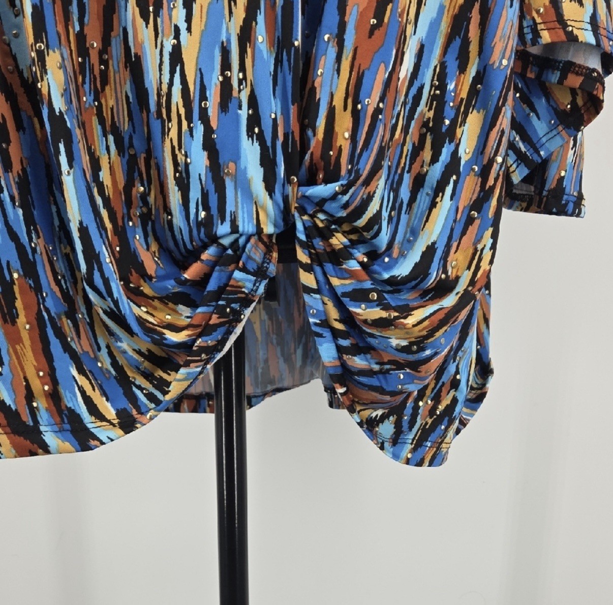 Ruby Road Women's Asymmetrical Abstract Print Top… - image 3