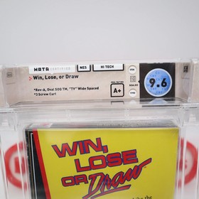 NES Nintendo WIN, LOSE or DRAW - WATA GRADED 9.6 A+ NEW Factory Sealed + H-Seam!