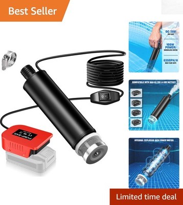 Lightweight Cordless Water Transfer Pump - 635 GPH Flow Rate for Outdoor Tasks