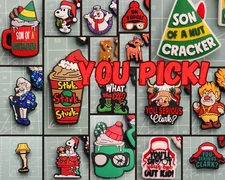 Silicone Focal Beads CHRISTMAS MOVIES HOLIDAYS-YOU PICK!-Pack Of 2-Beadable DIY