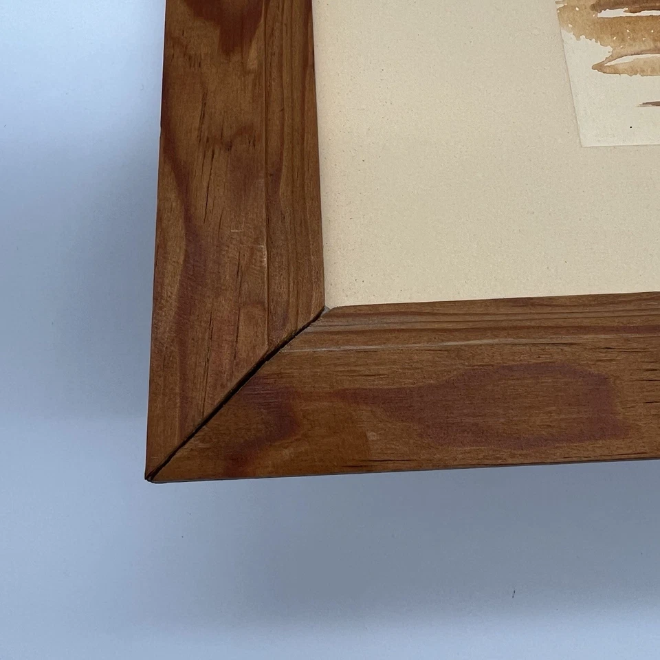 Vintage 1985 Tayet acuarela - banda de jazz de Nueva Orleans escena de música callejera 18x14 Foto 4 de 4