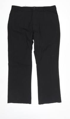 Next Herren schwarz Bootcut Wollmischung formelle Hose 36S