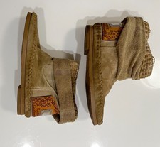 Free People Karma of Charme Mocassino Pietra di Luna Stivaletti in Pelle EU 38 US 8