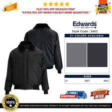 Edwards Garments 3462 Men's Long Sleeve Traditional Fit Security Bomber Jacket