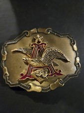 Vintage Anheuser-Busch eagle logo belt buckle